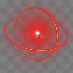 光效元素红光图片_红色亮点环绕太阳光光效