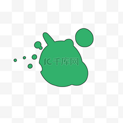 绿色泼墨装饰图片_绿色油漆喷溅效果泼墨