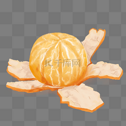 一个美味新鲜的大橘子