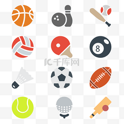 矢量图羽毛球图片_体育项目icon