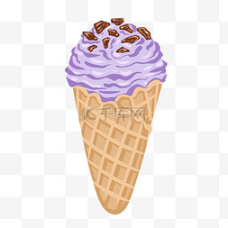 香芋冰淇淋图片_冰淇淋紫色巧克力