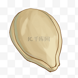 零食坚果卡通图片_卡通美味白色瓜子