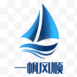 蓝色帆船LOGO