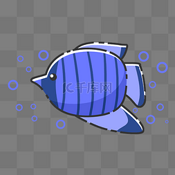 蓝色热带小鱼