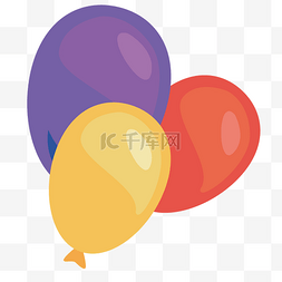 彩色的卡通气球