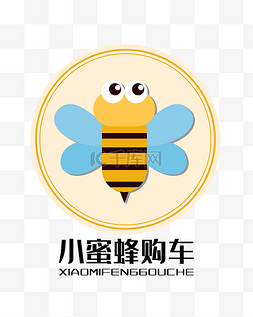 logo蜜蜂图片_黄色小蜜蜂LOGO