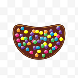 儿童节一盘彩色糖果