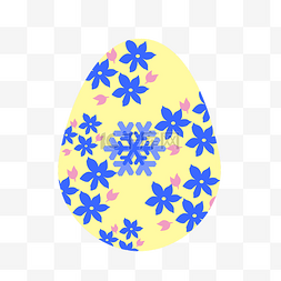 彩蛋蓝色图片_复活节花纹彩蛋