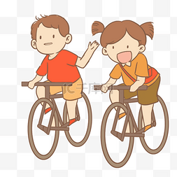 男孩女孩自行车图片_骑自行车男孩女孩