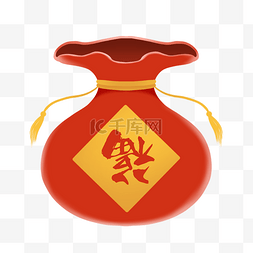新年红色福袋春节