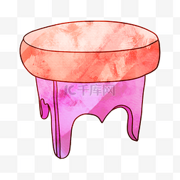 小椅子插画图片_精美的紫色小椅子