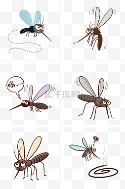 蚊子躲避图片_卡通拟人蚊子组图2