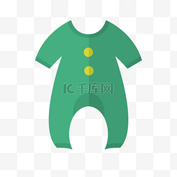婴儿连体服图片_婴儿连体服绿色