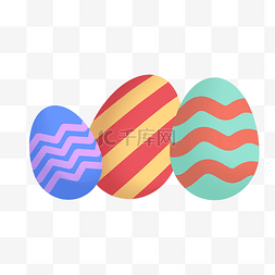 复活节彩蛋图案插图