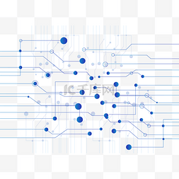 蓝色科技电路板