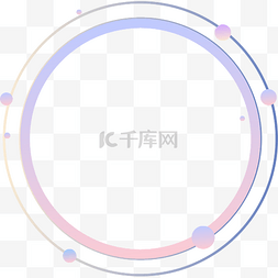 大气科技感图片_简约科技感渐变边框背景