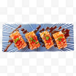 蟹肉棒图片_炙烧寿司