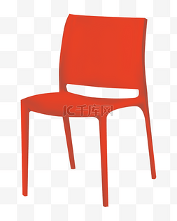 红色座位图片_红色椅子家具插画