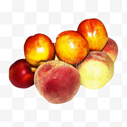 两颗油桃图片_新鲜水果美味水果桃子油桃组合水