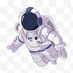 航天的宇航员卡通插画