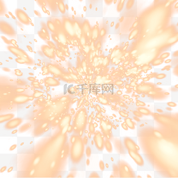 超炫电流火花图片_金色大气爆炸光束效果元素