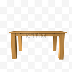 家具实木图片_仿真家具实木桌子CD4立体家具