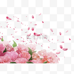 粉色花瓣飞舞图片_粉色花瓣边框