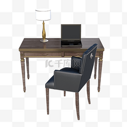 实木的办公桌椅