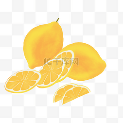 夏天夏日水果柠檬卡通