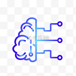 矢量科技ppt图片_矢量智能化头脑图标