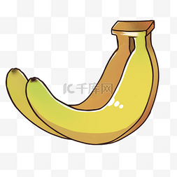 两根香蕉图片_两根黄色香蕉