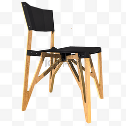 3D木质折叠椅