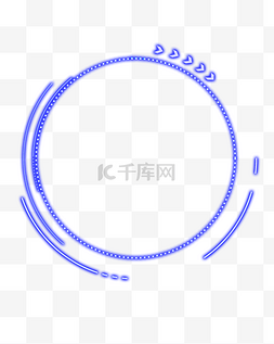 科技感荧光线条边框