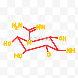 红色化学分子结构