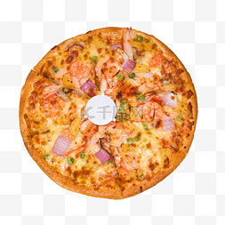 披萨西餐图片_西餐海鲜披萨