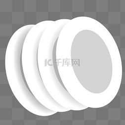 白色的盘子图片_一堆白色的盘子