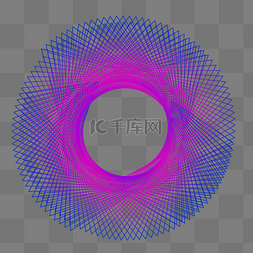 线条圆科技感图片_不规则图形圆梦幻科技感