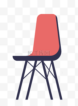 客厅小椅子图片_矢量扁平椅子