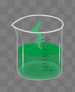 绿色礼物盒弹窗图片_实验仪器烧杯