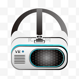 现实虚拟图片_白色VR眼镜