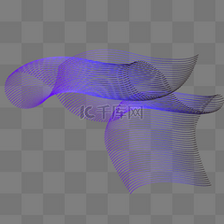 精美蓝紫色曲线