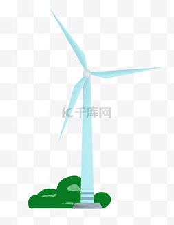 焚烧发电图片_绿色环保发电风车