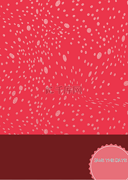 赛博朋克抽象海报图片_可爱红色波点科幻立体几何空间装