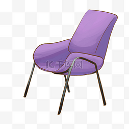 时尚的紫色椅子插画