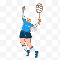 网球课体验券图片_打网球扁平运动员