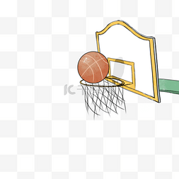 卡通篮球框