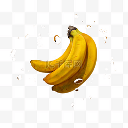 立体香蕉png图