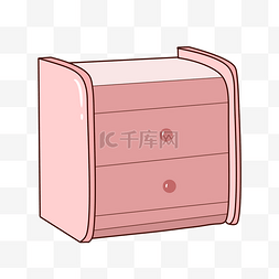 粉色床头柜