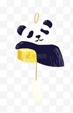 黄色熊猫图片_黄色熊猫风铃