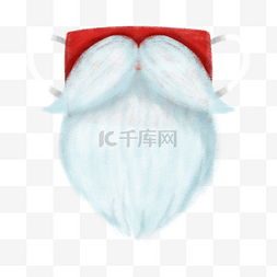 彩色圣诞胡子口罩santa beard口罩
